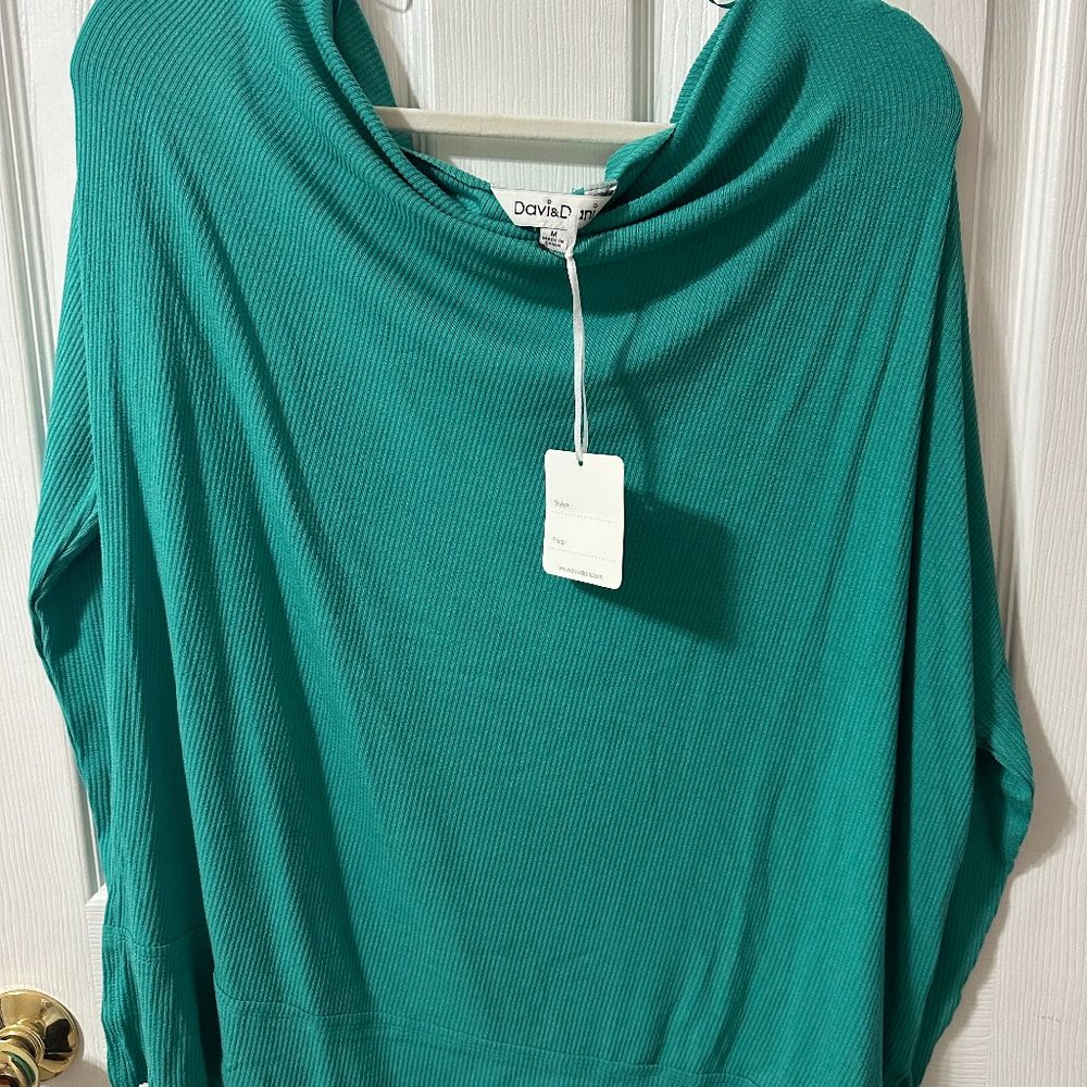 Davi & Dani Teal Women's Top